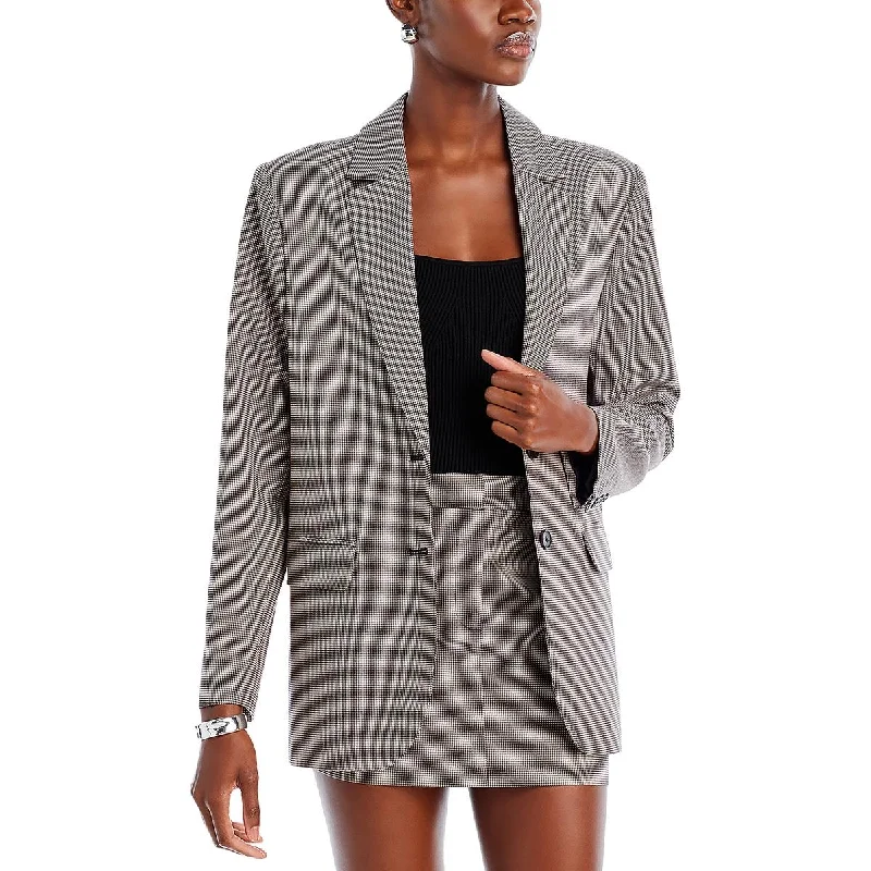WAYF Womens Veronica Houndstooth Career Two-Button Blazer Women's Trendy Jacket
