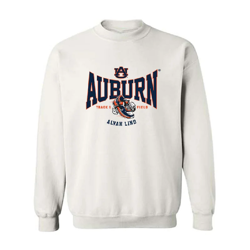 Auburn - NCAA Women's Track & Field : Alvah Lind - Fashion Shersey Crewneck Sweatshirt Hoodie with Color Block Contrast Stylish Auburn - NCAA Women's Track & Field : Alvah Lind - Fashion Shersey Crewneck Sweatshirt Hoodie with Color Block Contrast Stylish