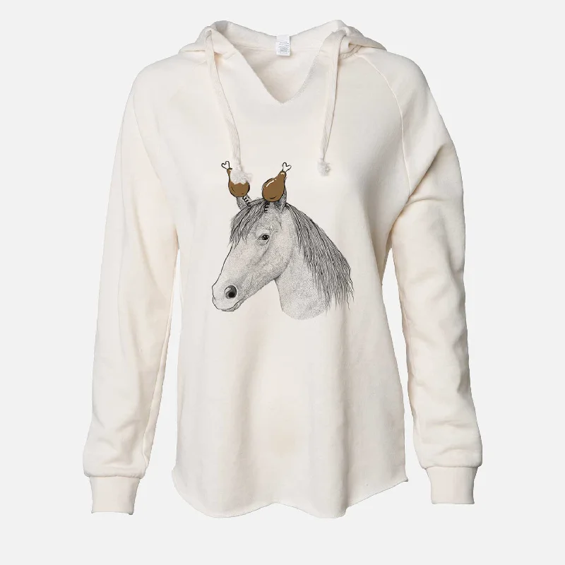 Thanksgiving Midnight the Missouri Foxtrotter Horse - Cali Wave Hooded Sweatshirt Hoodie with Hem Contrast Bold Stylish Thanksgiving Midnight the Missouri Foxtrotter Horse - Cali Wave Hooded Sweatshirt Hoodie with Hem Contrast Bold Stylish