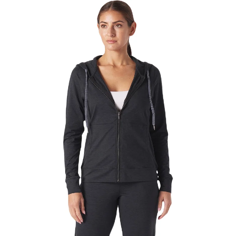 Glyder Women's Black On the Go Lightweight Zip Up Hoodie Hoodie Crop Top Short Trendy Glyder Women's Black On the Go Lightweight Zip Up Hoodie Hoodie Crop Top Short Trendy