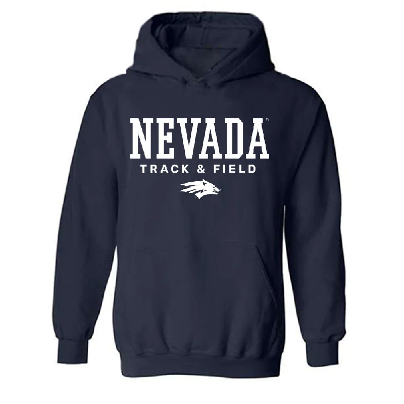 Nevada - NCAA Women's Track & Field : Misa Holland - Classic Shersey Hooded Sweatshirt Hoodie with Hem Contrast Bold Stylish Nevada - NCAA Women's Track & Field : Misa Holland - Classic Shersey Hooded Sweatshirt Hoodie with Hem Contrast Bold Stylish