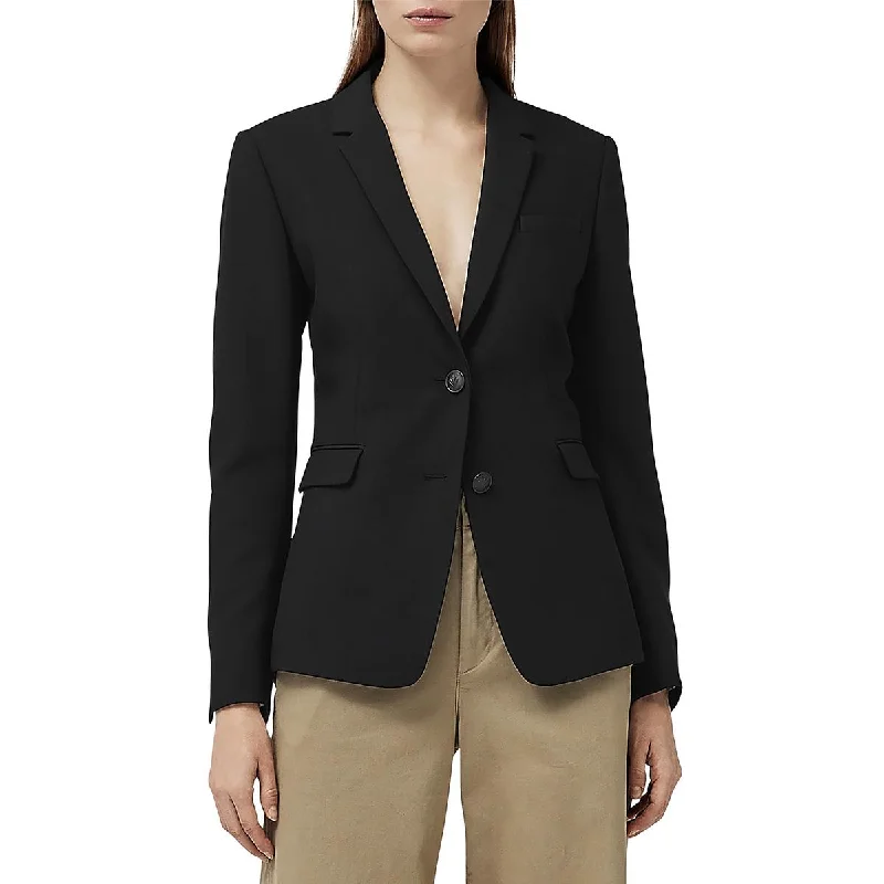 Rag & Bone Womens Razor Solid Crepe Two-Button Blazer Women's Wedding Blazer