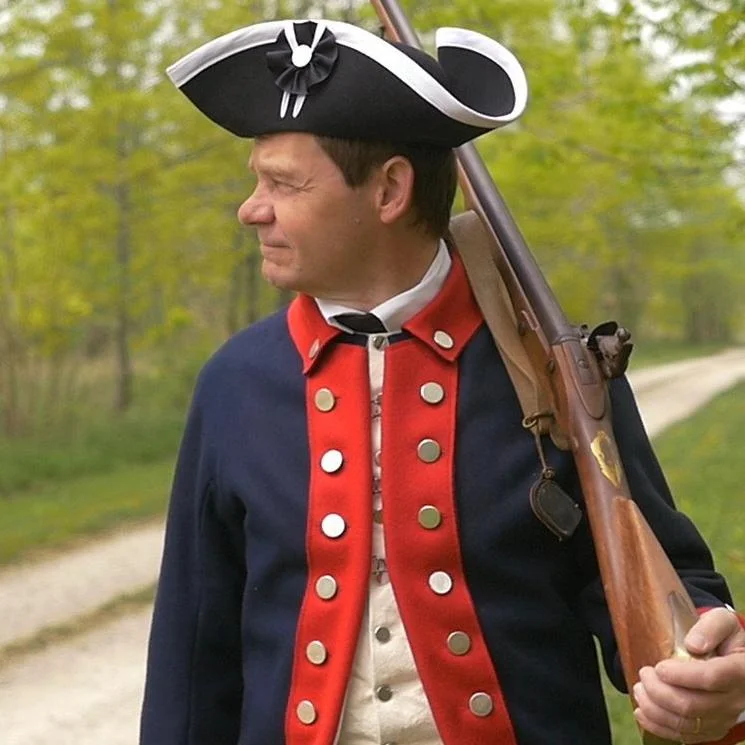 Revolutionary War Coat Square Neck One-Shoulder Off-the-Shoulder