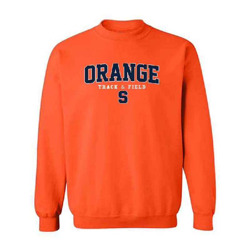 Syracuse - NCAA Women's Track & Field : Samantha Bloch - Classic Shersey Crewneck Sweatshirt Hoodie with Raw Hem Edgy Unfinished