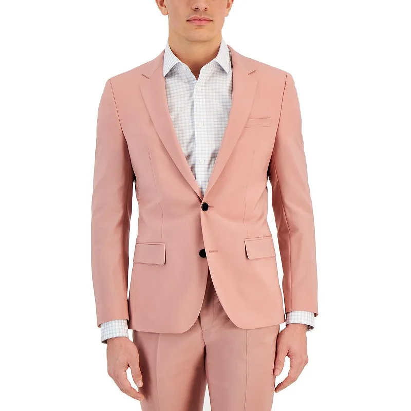 Hugo Mens Wool Blend Long Sleeves Two-Button Blazer Women's Handmade Blazer