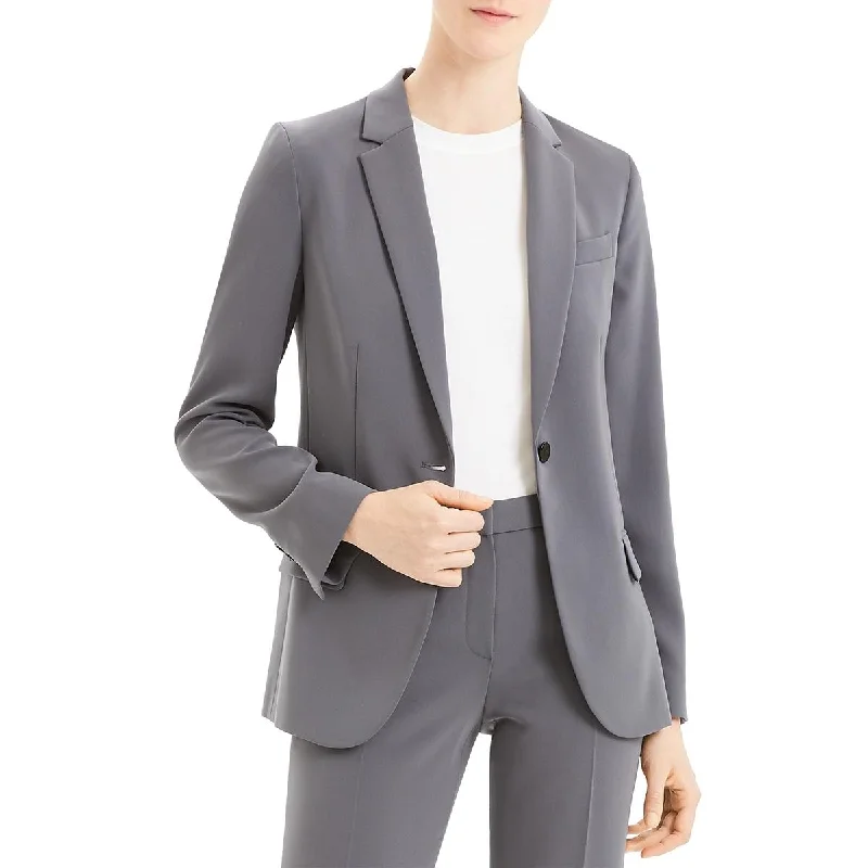 Theory Womens Formal Office One-Button Blazer Women's Business Blazer