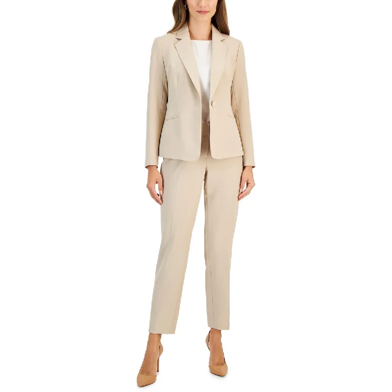 Le Suit Womens Solid  One-Button Blazer Women's Simple Blazer