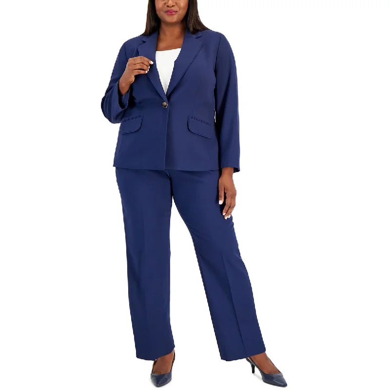 Le Suit Womens Plus Suit Separate Office One-Button Blazer Women's Fashion Blazer