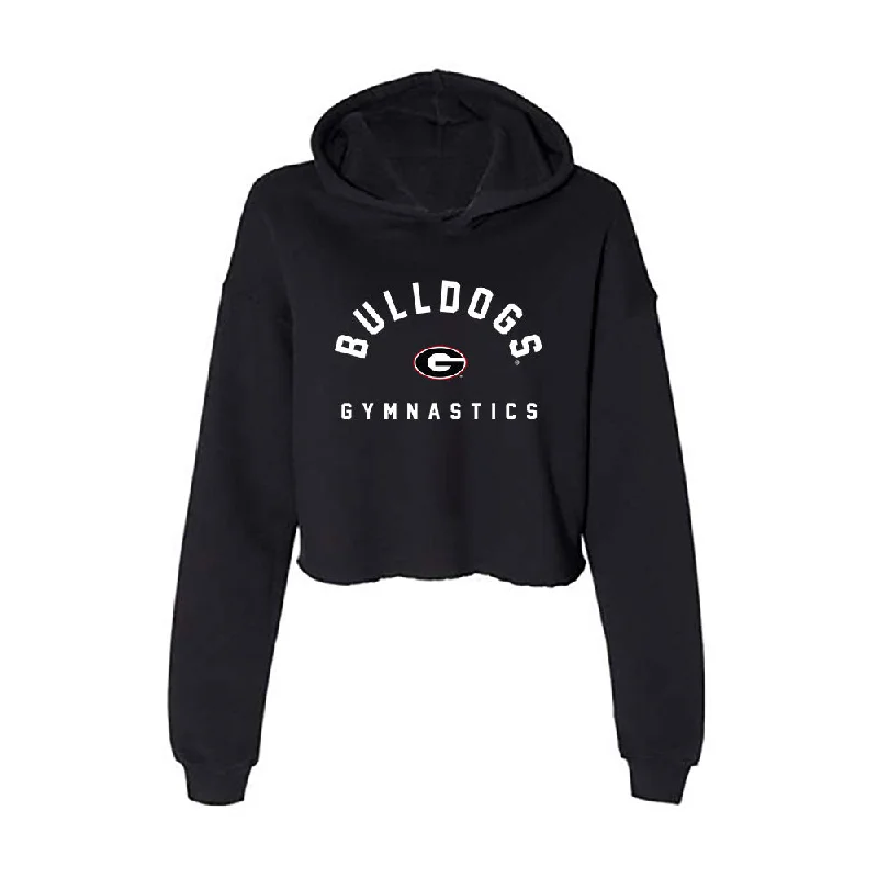 Georgia - NCAA Women's Gymnastics : Naya Howard - Women's Crop Fleece Hoodie Hoodie with Camouflage Military Edgy