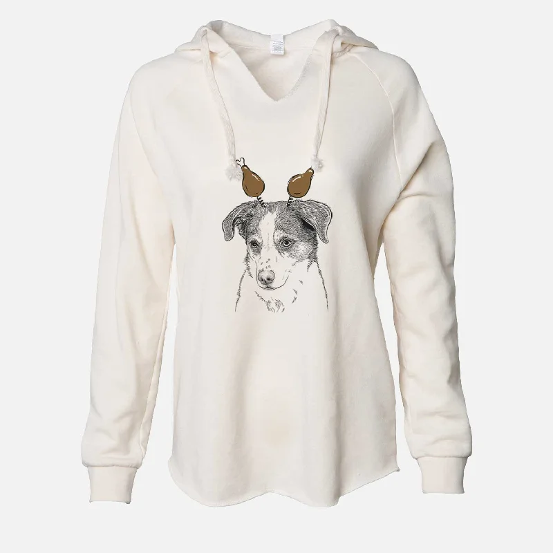 Thanksgiving Coco the Beagle Mix - Cali Wave Hooded Sweatshirt Hoodie with Toggle Buttons Decorative Unique