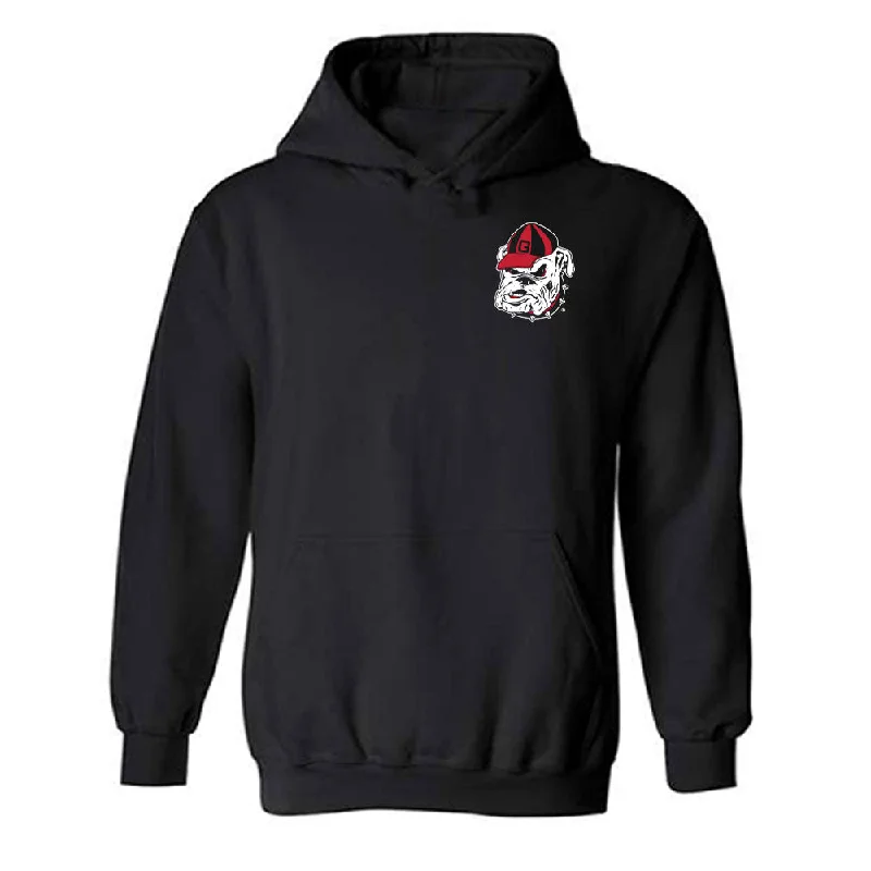 Georgia - NCAA Women's Gymnastics : Naya Howard - Classic Shersey Hooded Sweatshirt Hoodie with Ribbed Neckline Snug Warm