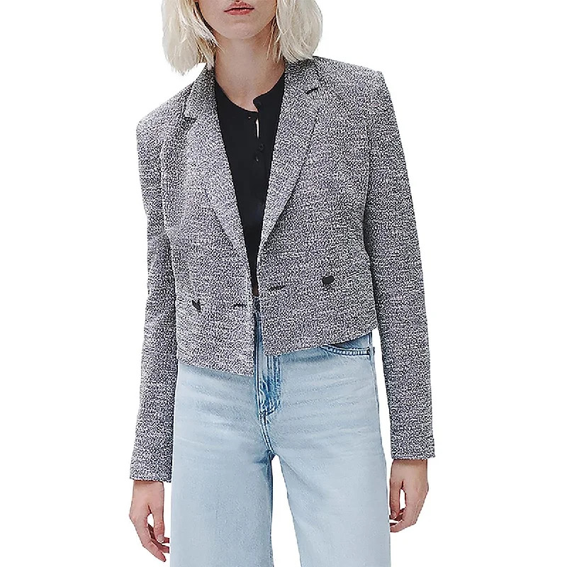 Rag & Bone Womens Josie Italian Tweed Suit Separate Double-Breasted Blazer Slim Fit Blazer Rag & Bone Womens Josie Italian Tweed Suit Separate Double-Breasted Blazer Slim Fit Blazer