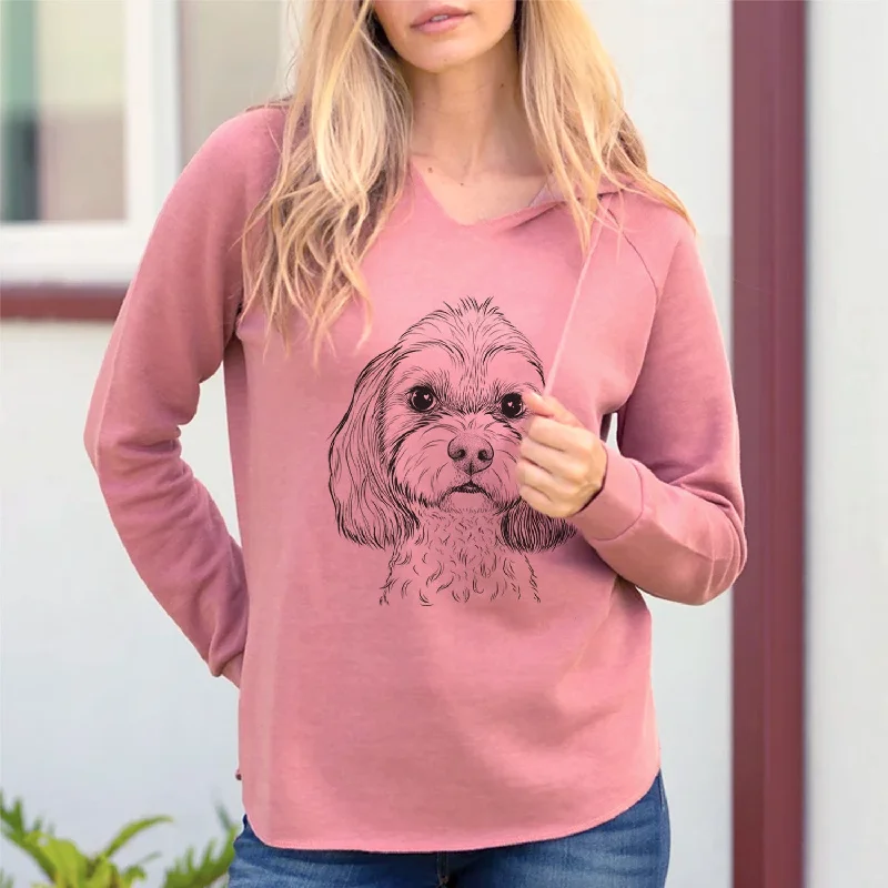 Bare Jasper Diggins the Cavapoo - Cali Wave Hooded Sweatshirt Hoodie Jacket Zipper Layering Bare Jasper Diggins the Cavapoo - Cali Wave Hooded Sweatshirt Hoodie Jacket Zipper Layering