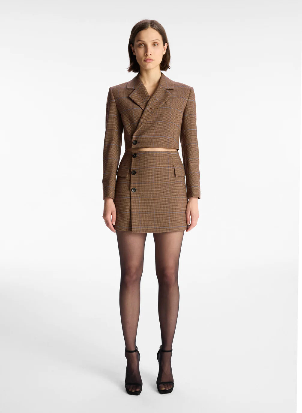 Millie Cut Out Blazer Dress - Chestnut Multi Women's Classic Suit
