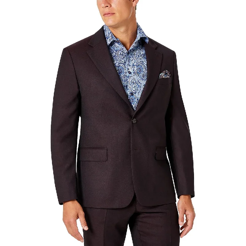 Tallia Mens Vector Wool Classic Fit Two-Button Blazer Slim Fit Blazer