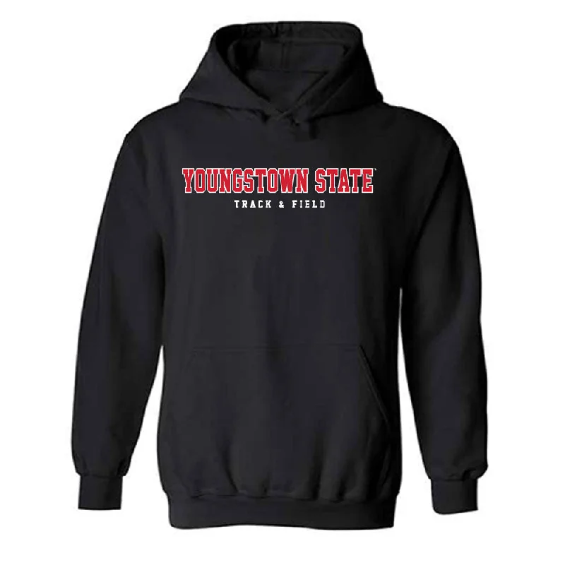Youngstown State - NCAA Women's Track & Field : India Bailey - Classic Fashion Shersey Hooded Sweatshirt Hoodie with Patch Decorative Personalized
