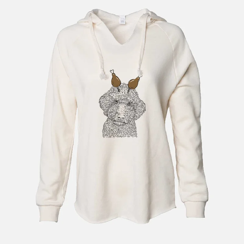 Thanksgiving Ross the Lagotto Romagnolo - Cali Wave Hooded Sweatshirt Hoodie with Emblem Brand Identity Thanksgiving Ross the Lagotto Romagnolo - Cali Wave Hooded Sweatshirt Hoodie with Emblem Brand Identity