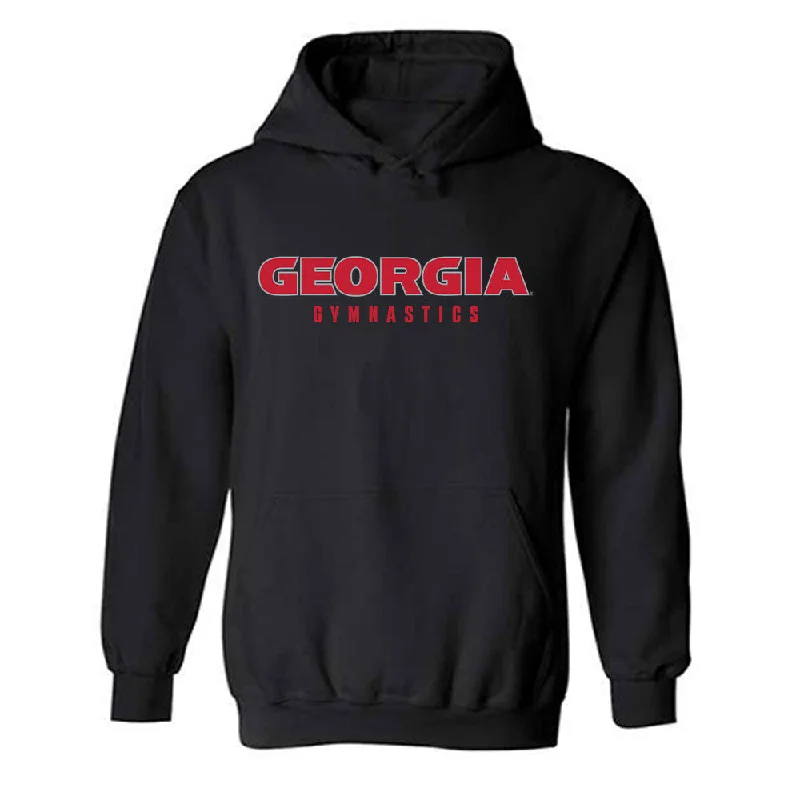 Georgia - NCAA Women's Gymnastics : Naya Howard - Classic Shersey Hooded Sweatshirt Hoodie with Lace Feminine Delicate Georgia - NCAA Women's Gymnastics : Naya Howard - Classic Shersey Hooded Sweatshirt Hoodie with Lace Feminine Delicate