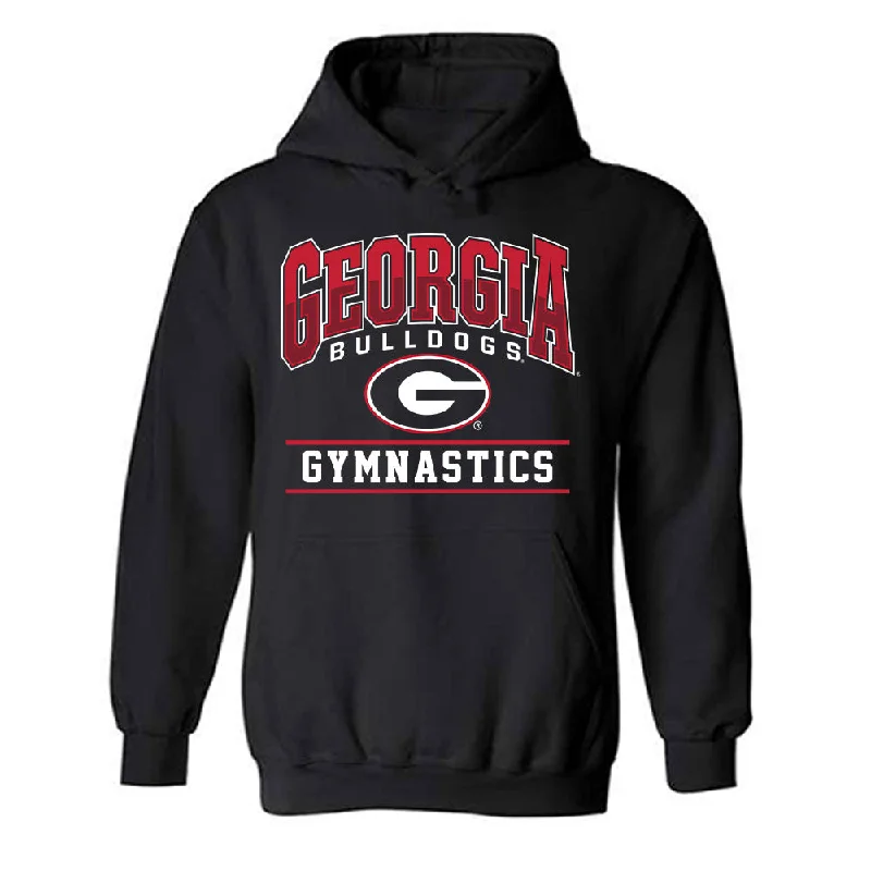 Georgia - NCAA Women's Gymnastics : Naya Howard - Classic Shersey Hooded Sweatshirt Hoodie with Belted Waist Structured Tailored Georgia - NCAA Women's Gymnastics : Naya Howard - Classic Shersey Hooded Sweatshirt Hoodie with Belted Waist Structured Tailored