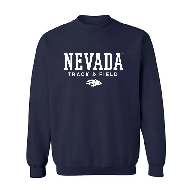 Nevada - NCAA Women's Track & Field : Misa Holland - Classic Shersey Crewneck Sweatshirt Hoodie with Hem Patch Decorative Personalized