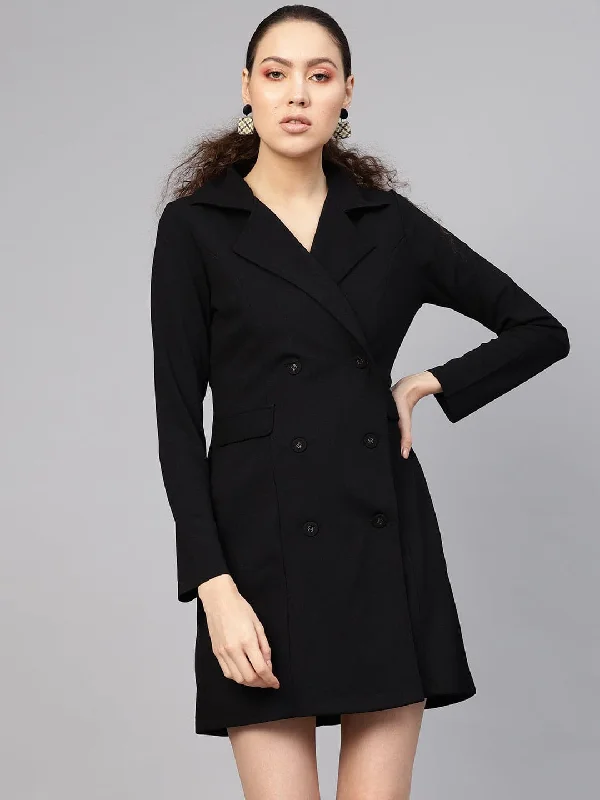 Black Blazer Dress Women's Luxury Jacket