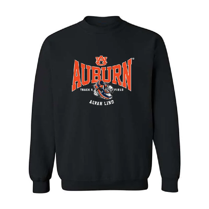 Auburn - NCAA Women's Track & Field : Alvah Lind - Fashion Shersey Crewneck Sweatshirt Hoodie with Hem Patch Decorative Personalized