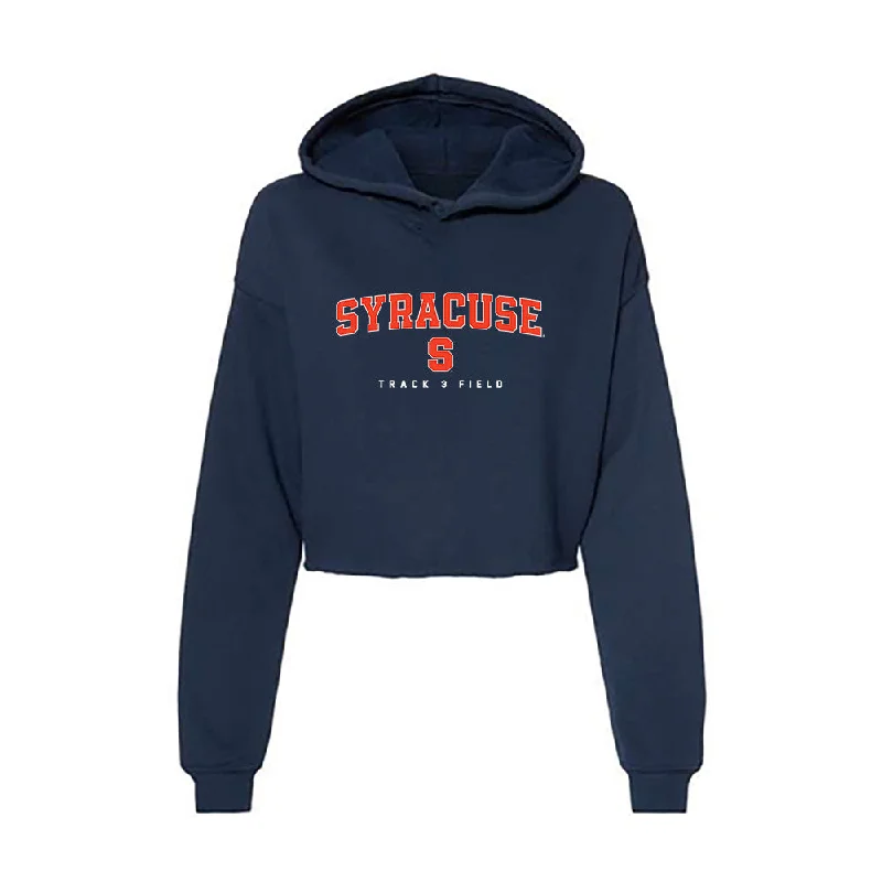 Syracuse - NCAA Women's Track & Field : Samantha Bloch - Women's Crop Fleece Hoodie Hoodie Dress Longline Feminine Syracuse - NCAA Women's Track & Field : Samantha Bloch - Women's Crop Fleece Hoodie Hoodie Dress Longline Feminine