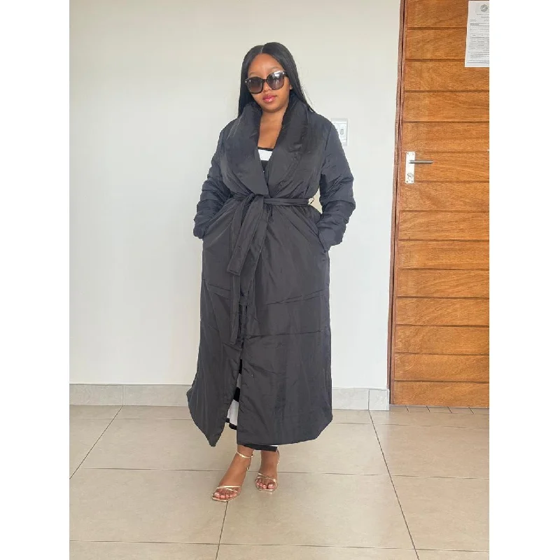 Sexy Long Sleeve Coat Denim Leather Suede