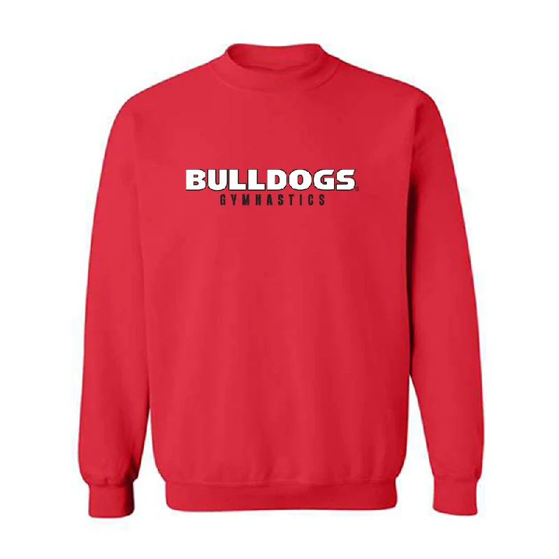 Georgia - NCAA Women's Gymnastics : Naya Howard - Classic Shersey Crewneck Sweatshirt Hoodie with Button Placket Classic Preppy