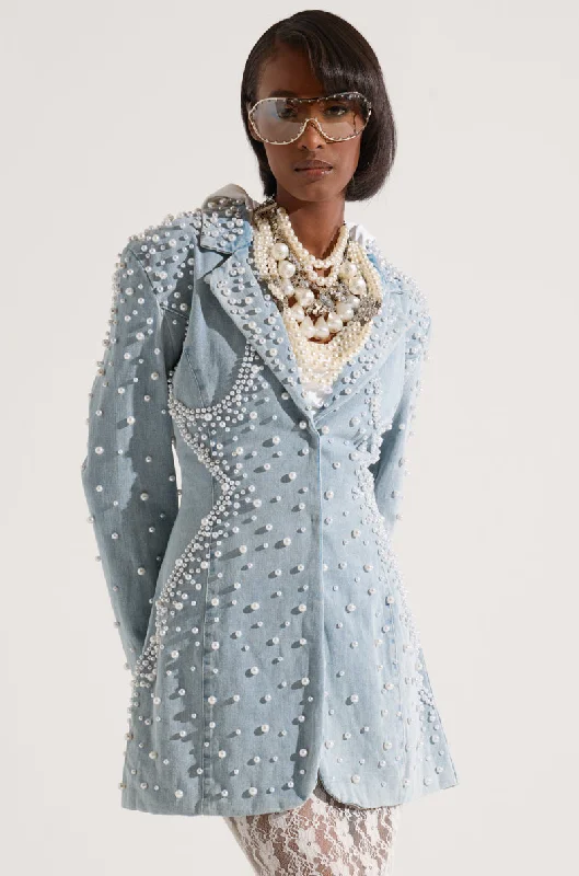 ALIX PEARL EMBELLISHED BLAZER Women's Formal Blazer