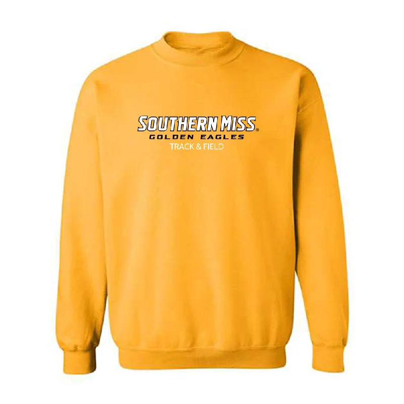 Southern Miss - NCAA Women's Track & Field : Corinne Croy - Crewneck Sweatshirt Hoodie with Hem Lace Feminine Delicate Southern Miss - NCAA Women's Track & Field : Corinne Croy - Crewneck Sweatshirt Hoodie with Hem Lace Feminine Delicate