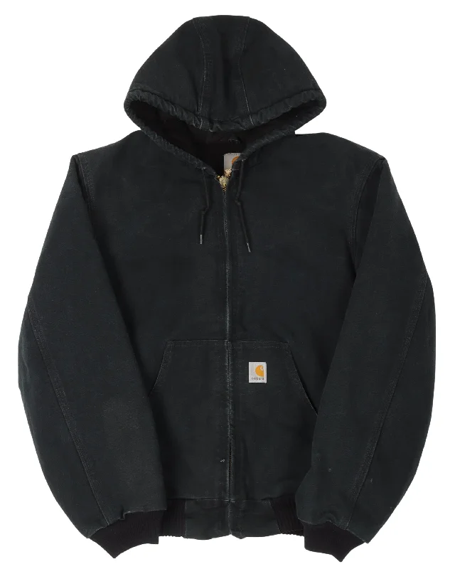 Carhartt Hooded Work Jacket Wool Fabric Cashmere Fabric Tweed Fabric
