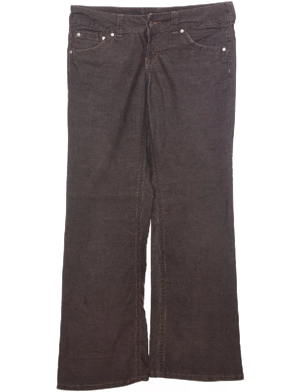 Corduroy Fabric Trousers - W32 L30 Trousers Chinos Classic