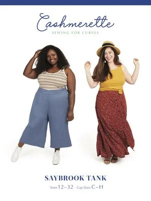 Saybrook Tank Pattern  -- Cashmerette strappy tank top
