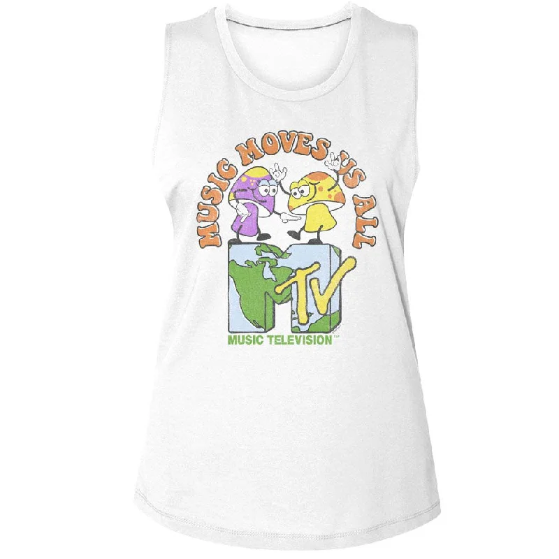 MTV Tank, Music Moves Us All pastel tank top