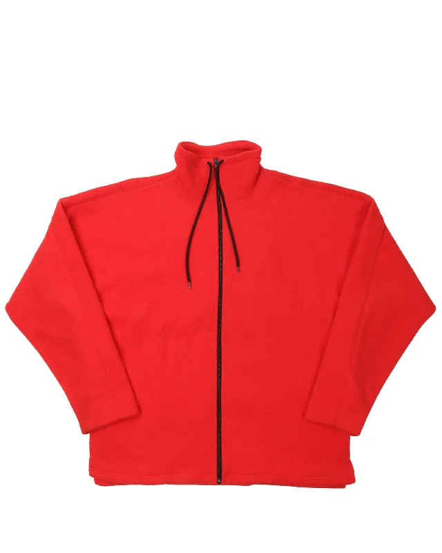 Pride Zip-Up Fleece Jacket One-Shoulder Jacket Off-the-Shoulder Jacket Asymmetrical Jacket