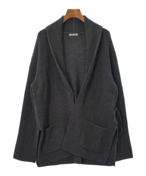 AURALEE Cardigans Boat Neck Shawl Collar Notched Collar