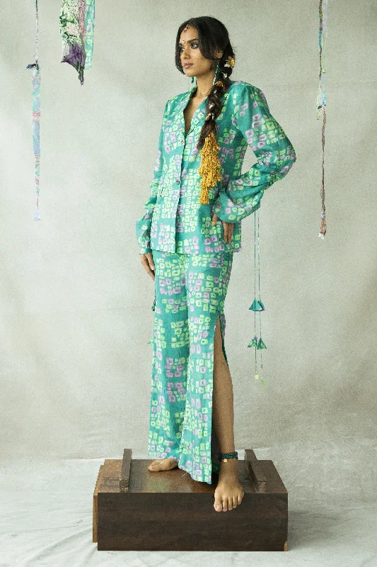 Munni Slit Trousers Trousers sophisticated sleek