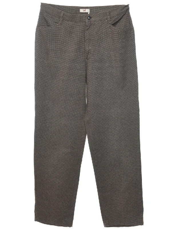 Lee Tapered Patterned Trousers - W34 L32 Trousers Spring Floral