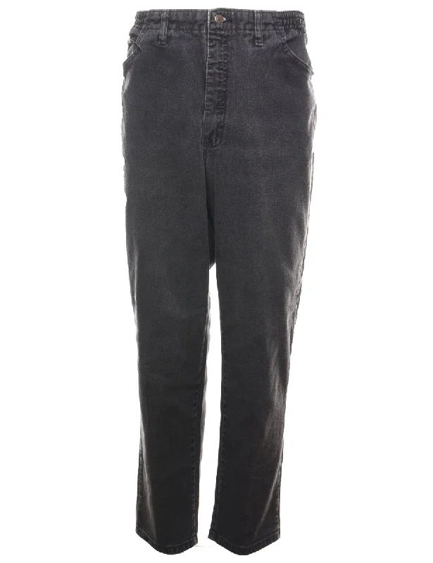 Lee Black Denim Trousers - W35 L30 Trousers Wedding White