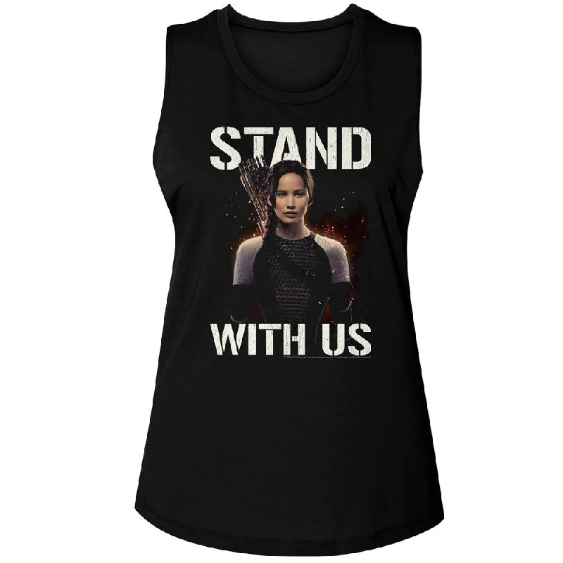 HUNGER GAMES Tank Top, Hunger Games Stand With Us Katniss sleep tank top