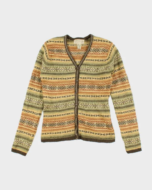 Vintage Jones New York Wool Cardigan - S Boxy Cardigan Fitted Cardigan A-Line