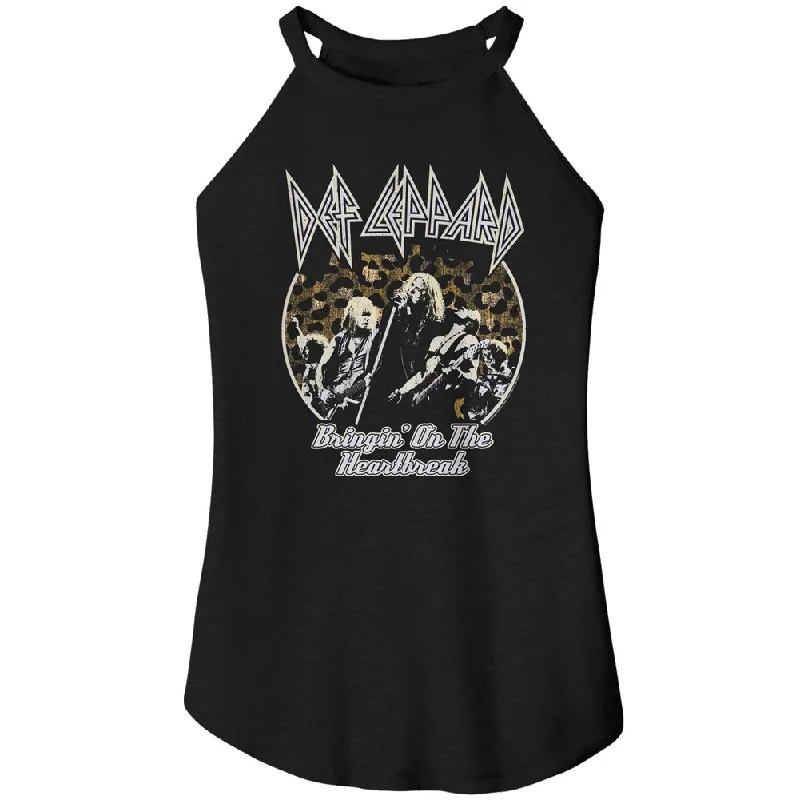 DEF LEPPARD Rocker Tank Top, Def Leppard Bringing The Heartbreak Circle bright tank top