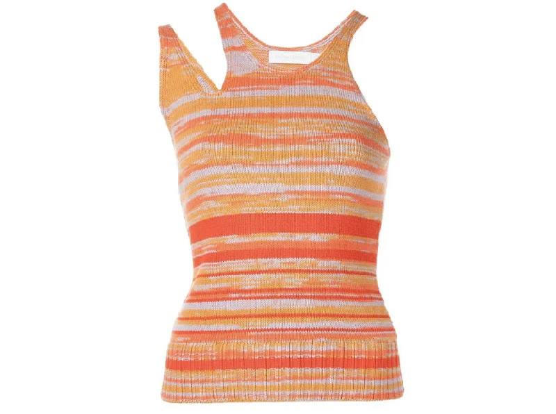 Jonathan Simkhai Scoop Neck Tank navy tank top