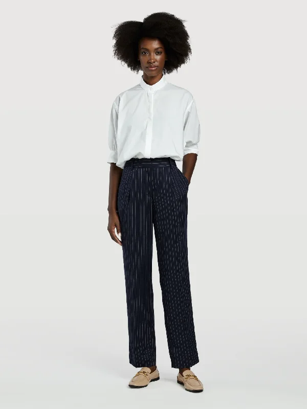 Pinstripe Regular Fit Suit Trousers Trousers Exclusive Limited