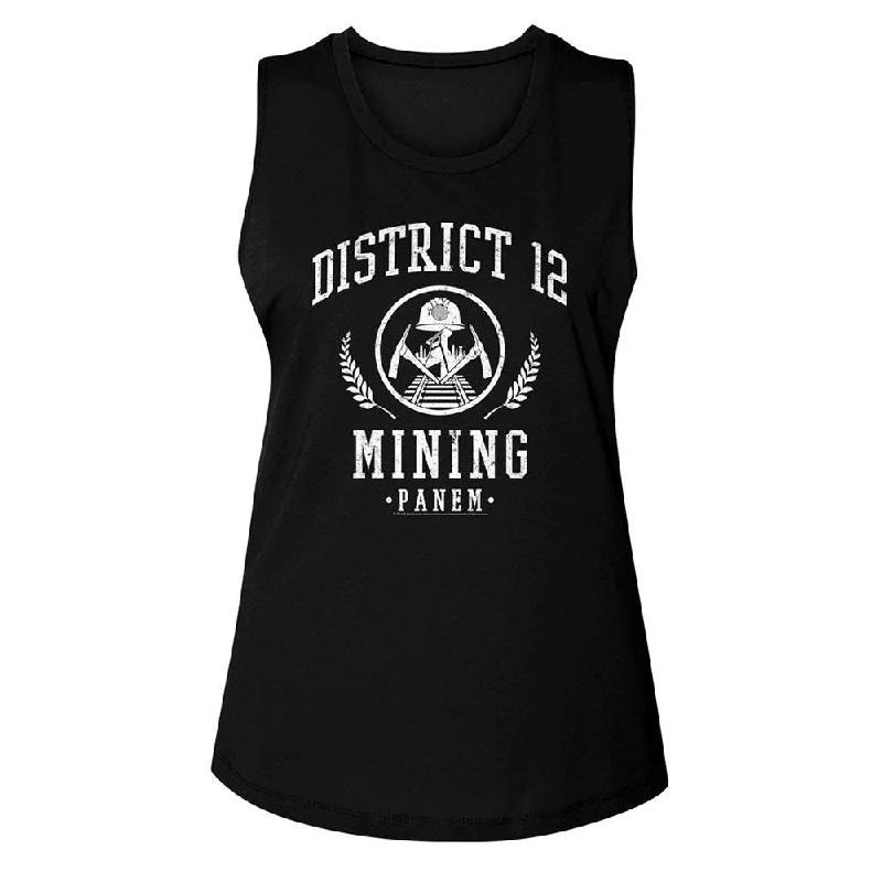 HUNGER GAMES Tank Top, D12 Mining open back tank