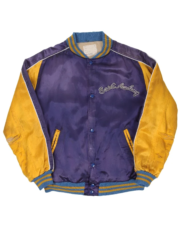 Satin Souvenir Jacket Print Jacket Jacquard Jacket Embroidered Jacket