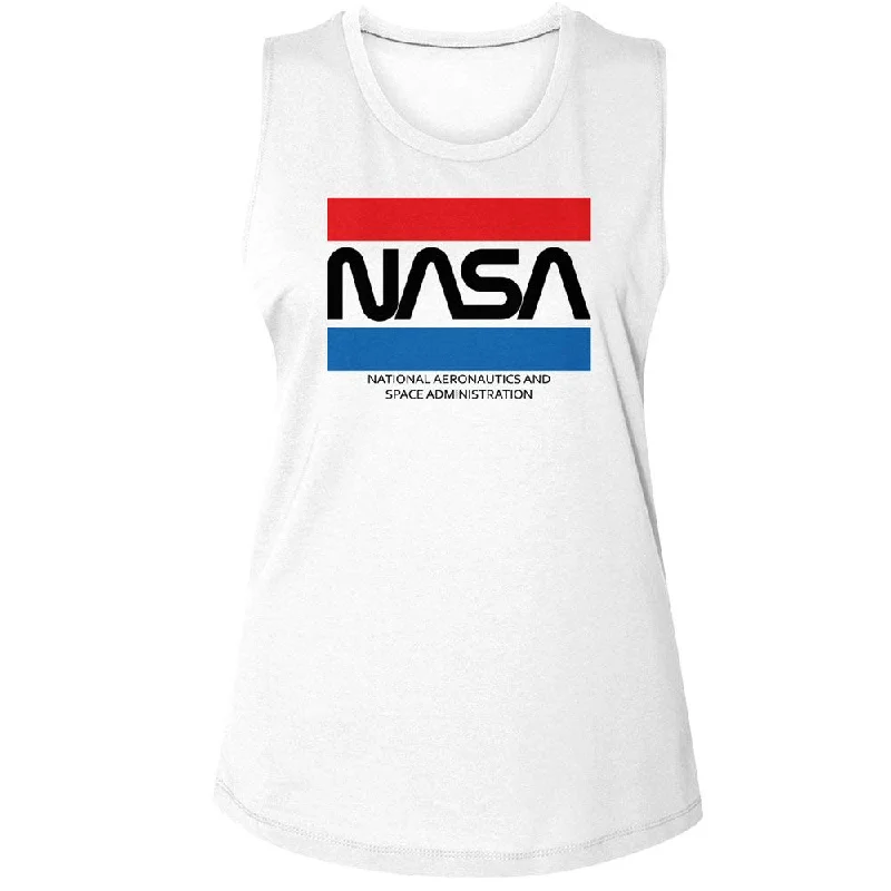 NASA Tank Top, Stripes grey tank top