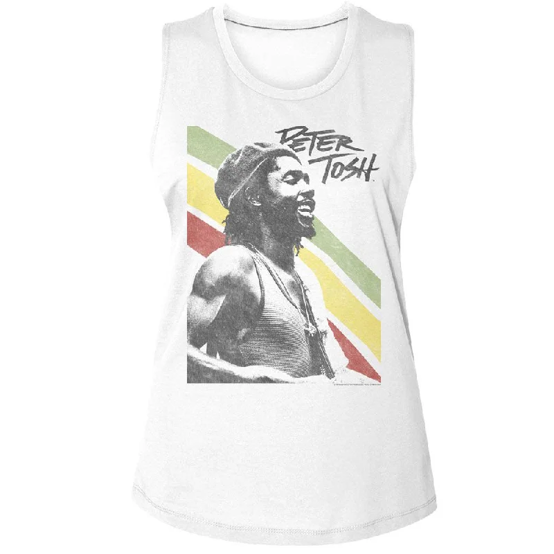 PETER TOSH Tank Top, Rasta Stripes sleep tank top