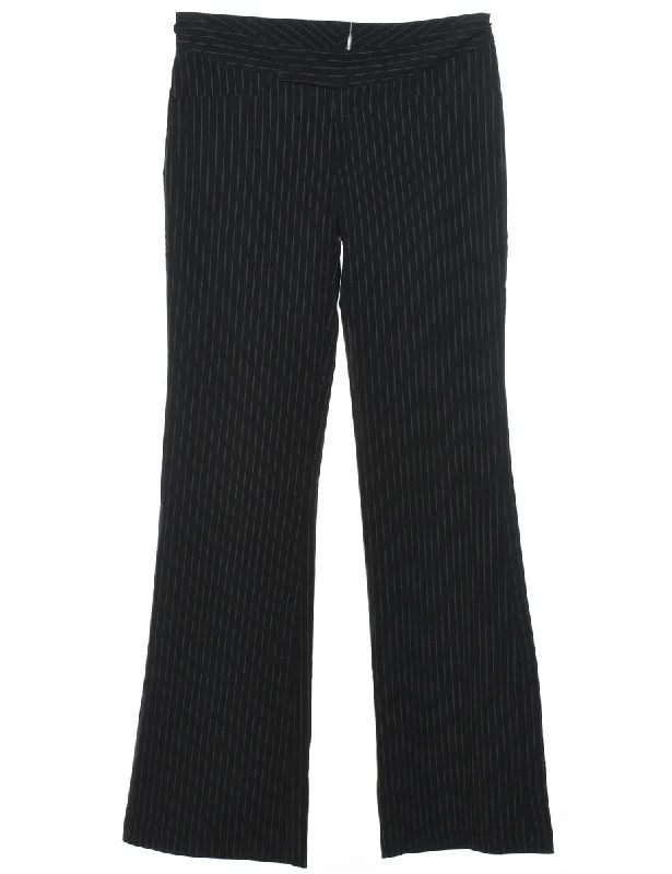 Classic Silk Pinstriped Trousers - W29 L31 Trousers cozy soft